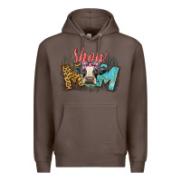 Coffee Show mom cow Premium Hoodie - CowGirlArtShop