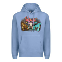 Colony Blue Show mom cow Premium Hoodie - CowGirlArtShop