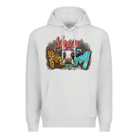 Dove Grey Show mom cow Premium Hoodie - CowGirlArtShop