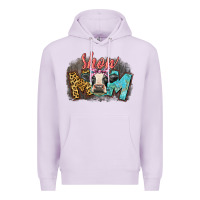 Lilac Show mom cow Premium Hoodie - CowGirlArtShop