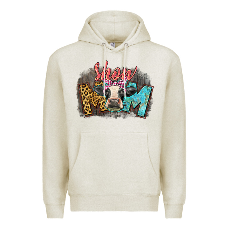 Show Mom Cow Premium Hoodie by CowGirlArtShop | Teevron