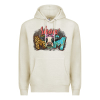 Oatmeal Heather Show mom cow Premium Hoodie - CowGirlArtShop
