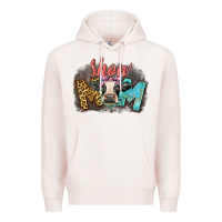 Pale Pink Show mom cow Premium Hoodie - CowGirlArtShop
