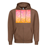 Chestnut orange pink ombre glitter Zipper Hoodie - TumblerDesignByShophia