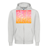 Dove Grey orange pink ombre glitter Zipper Hoodie - TumblerDesignByShophia
