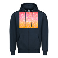 Navy orange pink ombre glitter Zipper Hoodie - TumblerDesignByShophia