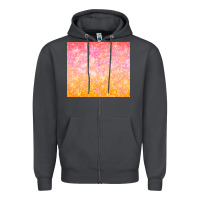 Smoke orange pink ombre glitter Zipper Hoodie - TumblerDesignByShophia