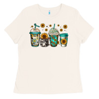Bone sunflowers coffee cups Ladies Tee - Jasminsmagicworld
