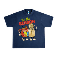 Navy tis' the season mexican food Urban Heavy Tee - MaliasSmallBusiness