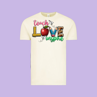 Teach Love Inspire Vintage Tee Designed By Nancycooperartshop