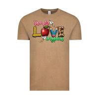 Vintage Coffee teach love inspire Vintage Tee - NancyCooperArtShop