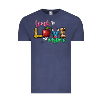 Vintage Denim teach love inspire Vintage Tee - NancyCooperArtShop