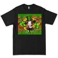 Black st patricks day cow Premium Tee - Artiststas