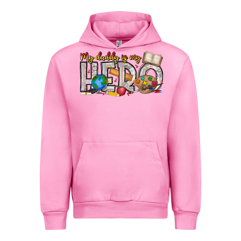 My Daddy Is My Hero Teacher Urban Hoodie by CowhideDigitalArt | Teevron