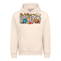 Sandshell My Daddy is my Hero Teacher Urban Hoodie - CowhideDigitalArt