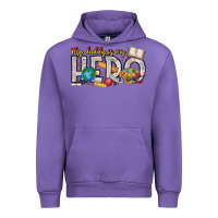 Tulip My Daddy is my Hero Teacher Urban Hoodie - CowhideDigitalArt