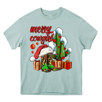 Arona merry cowgirl  boots and cactus with gifts Heavy Core Tee - AdoDesignShop