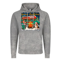 Cloud Rock merry christmas with camper van Vintage Hoodie - NancyCooperArtShop