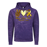 Cloud Purple Peace Love Cure Childhood Cancer Vintage Hoodie - Jasminsmagicworld
