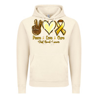 Vintage Artic Peace Love Cure Childhood Cancer Vintage Hoodie - Jasminsmagicworld