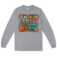 Heather Grey Fall Autumn Leopard Aunt Long Sleeve Tee - LillyAllenDesigns