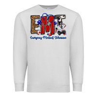 Dove Grey emt emergency medical technician Premium Sweatshirt - OliviaCreatesArt
