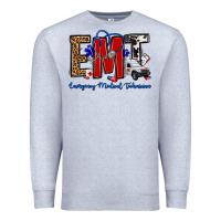 Heather Grey emt emergency medical technician Premium Sweatshirt - OliviaCreatesArt