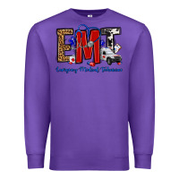 Purple emt emergency medical technician Premium Sweatshirt - OliviaCreatesArt
