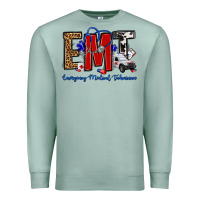 Seafoam emt emergency medical technician Premium Sweatshirt - OliviaCreatesArt