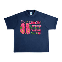 Navy crocin' around the christmas tree Urban Heavy Tee - MaliasSmallBusiness