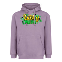 Lavender lucky mama st patricks Heavyweight Hoodie - HowdyJamesFarm