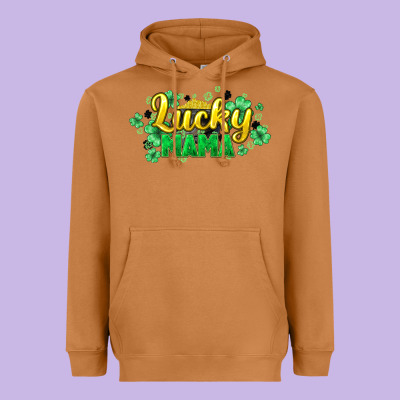 Lucky Mama St Patricks Heavyweight Hoodie Designed By Howdyjamesfarm