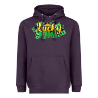 Plum lucky mama st patricks Heavyweight Hoodie - HowdyJamesFarm