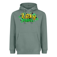 Sage lucky mama st patricks Heavyweight Hoodie - HowdyJamesFarm