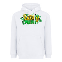 White lucky mama st patricks Heavyweight Hoodie - HowdyJamesFarm