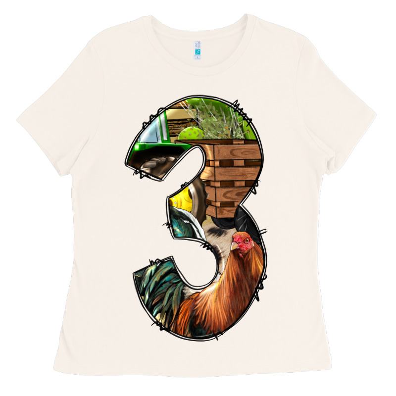 Farm Life Alphabet Numbers 3 Ladies Tee by BundleAndBundleShop | Teevron