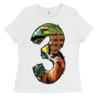 White farm life alphabet numbers 3 Ladies Tee - BundleAndBundleShop