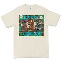 Bone easter happy easter western bunnies daisies Premium Tee - Artiststas