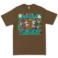 Cacao easter happy easter western bunnies daisies Premium Tee - Artiststas