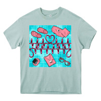 Arona nurse heart beat seamless pattern Heavy Core Tee - BundleAndBundleShop
