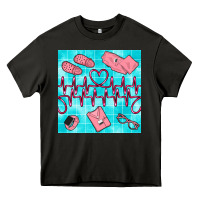 Asphalt nurse heart beat seamless pattern Heavy Core Tee - BundleAndBundleShop