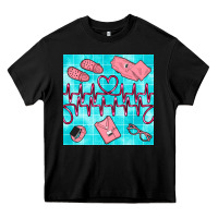 Black nurse heart beat seamless pattern Heavy Core Tee - BundleAndBundleShop