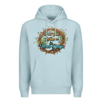 Blue Mist Crown of thorns Easter Day Premium Hoodie - HowdyJamesFarm