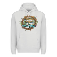 Dove Grey Crown of thorns Easter Day Premium Hoodie - HowdyJamesFarm
