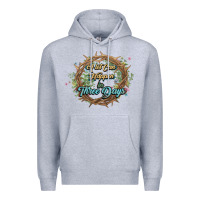 Heather Grey Crown of thorns Easter Day Premium Hoodie - HowdyJamesFarm