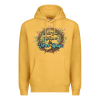 Mustard Crown of thorns Easter Day Premium Hoodie - HowdyJamesFarm