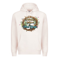 Pale Pink Crown of thorns Easter Day Premium Hoodie - HowdyJamesFarm