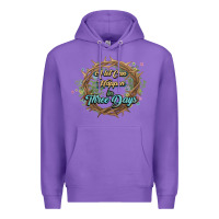 Purple Crown of thorns Easter Day Premium Hoodie - HowdyJamesFarm