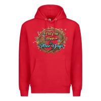 Red Crown of thorns Easter Day Premium Hoodie - HowdyJamesFarm