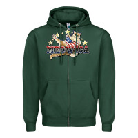Sports Green Meowica cat 4th of july Zipper Hoodie - HowdyJamesFarm